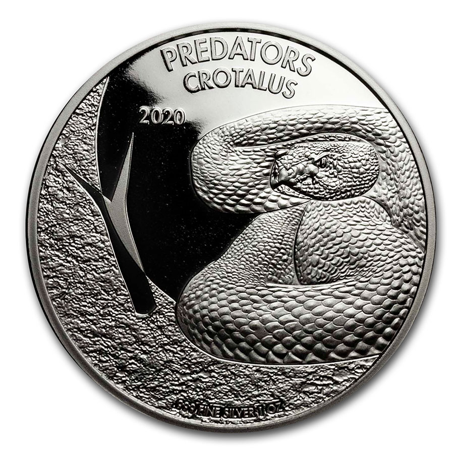 関税送料込 Rattlesnake Series Silver Running Dad Buy 2020 Democratic Republic of Congo 1 oz Silver