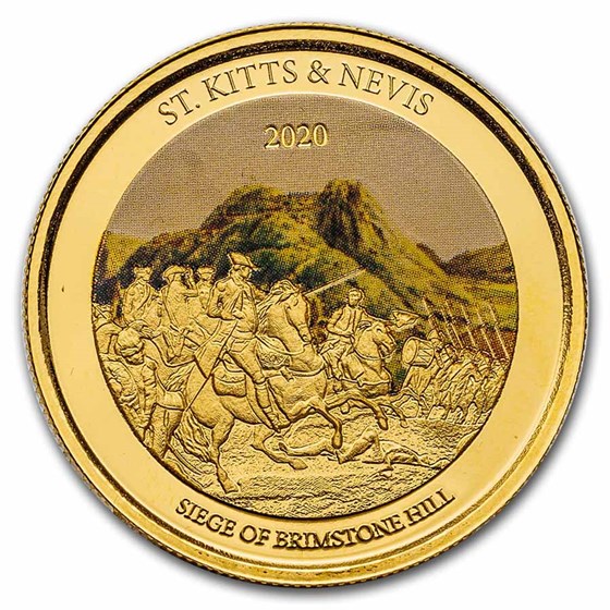 2020 Eastern Caribbean 8 Series 1 oz Gold (Colorized - No Box)