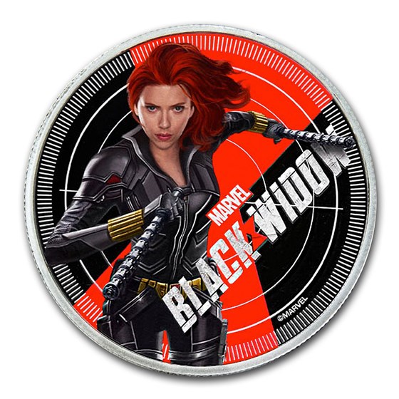 2020 Fiji 1 oz Silver Black Widow Proof 2020 Fiji 1 oz Silver Black Widow Proof