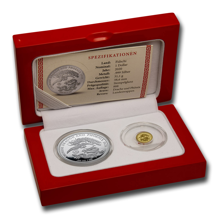 Buy 2020 Fiji Silver & Gold Chinese Dragon & Phoenix 2-Coin Set