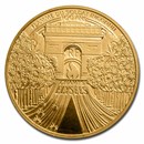 2020 France 1/4 oz Prf Gold Treasures of Paris (Champs Elysees)