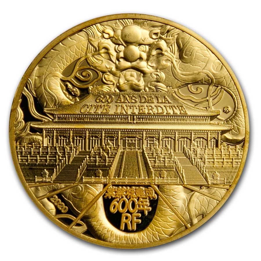 2020 France 1/4 oz Proof Gold UNESCO (The Forbidden City)