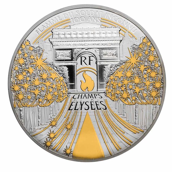 2020 France 5 oz Prf Silver Treasures of Paris (Champs Elysees)