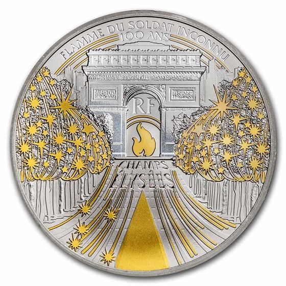 2020 France Proof Silver €10 Treasures of Paris (Champs Elysées) 2020 France Proof Silver €10 Treasures of Paris (Champs Elysées)