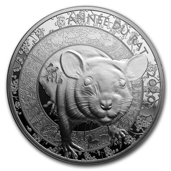 2020 France Silver €10 Year of the Rat Proof (Lunar Series)