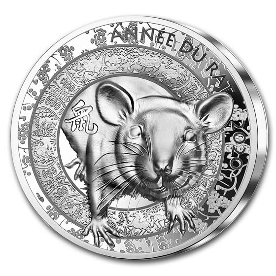 2020 France Silver €20 Year of the Rat High Relief Proof (Lunar) 2020 France Silver €20 Year of the Rat High Relief Proof (Lunar)
