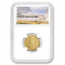 2020 GB 1/4 oz Gold Queen's Beasts The Lion MS-70 NGC