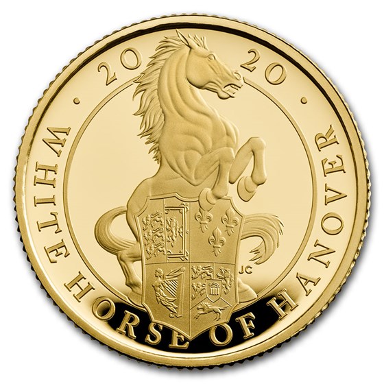 2020 GB 1/4 oz Gold Queen's Beasts White Horse Proof (Box & COA) 2020 GB 1/4 oz Gold Queen's Beasts White Horse Proof (Box & COA)