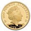 2020 GB 1 oz Gold Queen's Beasts White Lion Proof (w/Box & COA)