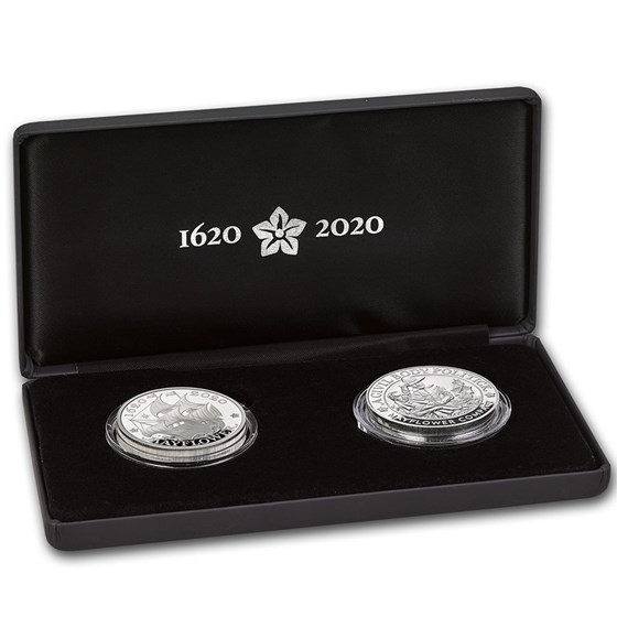 2020 GB 2-Coin Ag 400th Anniversary of the Mayflower Proof Set 2020 GB 2-Coin Ag 400th Anniversary of the Mayflower Proof Set