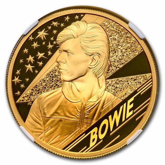 2020 GB 2 oz Gold Music Legends David Bowie Coin PF-69 NGC
