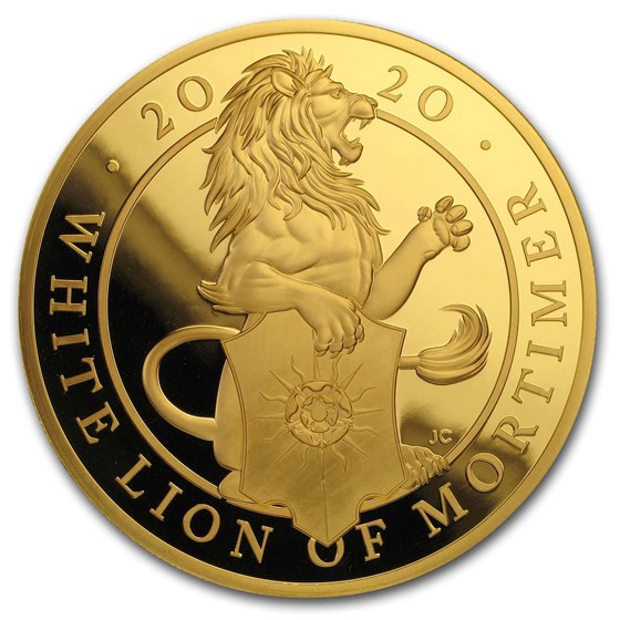 2020 GB 5 oz Gold Queen's Beasts White Lion Proof (Box & COA) 2020 GB 5 oz Gold Queen's Beasts White Lion Proof (Box & COA)