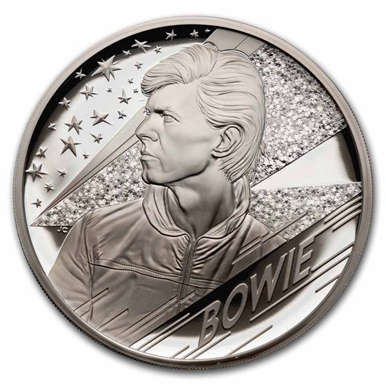 2020 GB 5 oz Prf Silver Music Legends: David Bowie (No Inner Box) 2020 GB 5 oz Prf Silver Music Legends: David Bowie (No Inner Box)