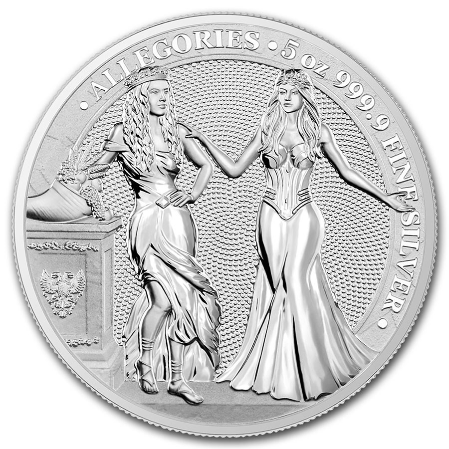 2020 Germania Allegories 5 oz Silver Round BU (Italia)