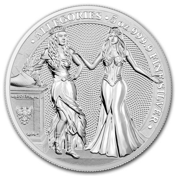2020 Germania Allegories 5 oz Silver Round BU (Italia) 2020 Germania Allegories 5 oz Silver Round BU (Italia)