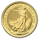 2020 Great Britain 1/10 oz Gold Britannia BU