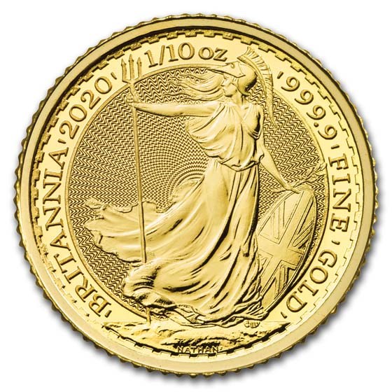 2020 Great Britain 1/10 oz Gold Britannia BU 2020 Great Britain 1/10 oz Gold Britannia BU