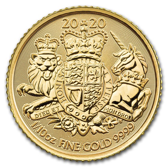2020 Great Britain 1/10 oz Gold The Royal Arms BU 2020 Great Britain 1/10 oz Gold The Royal Arms BU