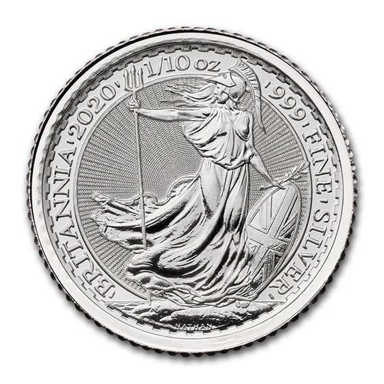 2020 Great Britain 1/10 oz Silver Britannia BU 2020 Great Britain 1/10 oz Silver Britannia BU