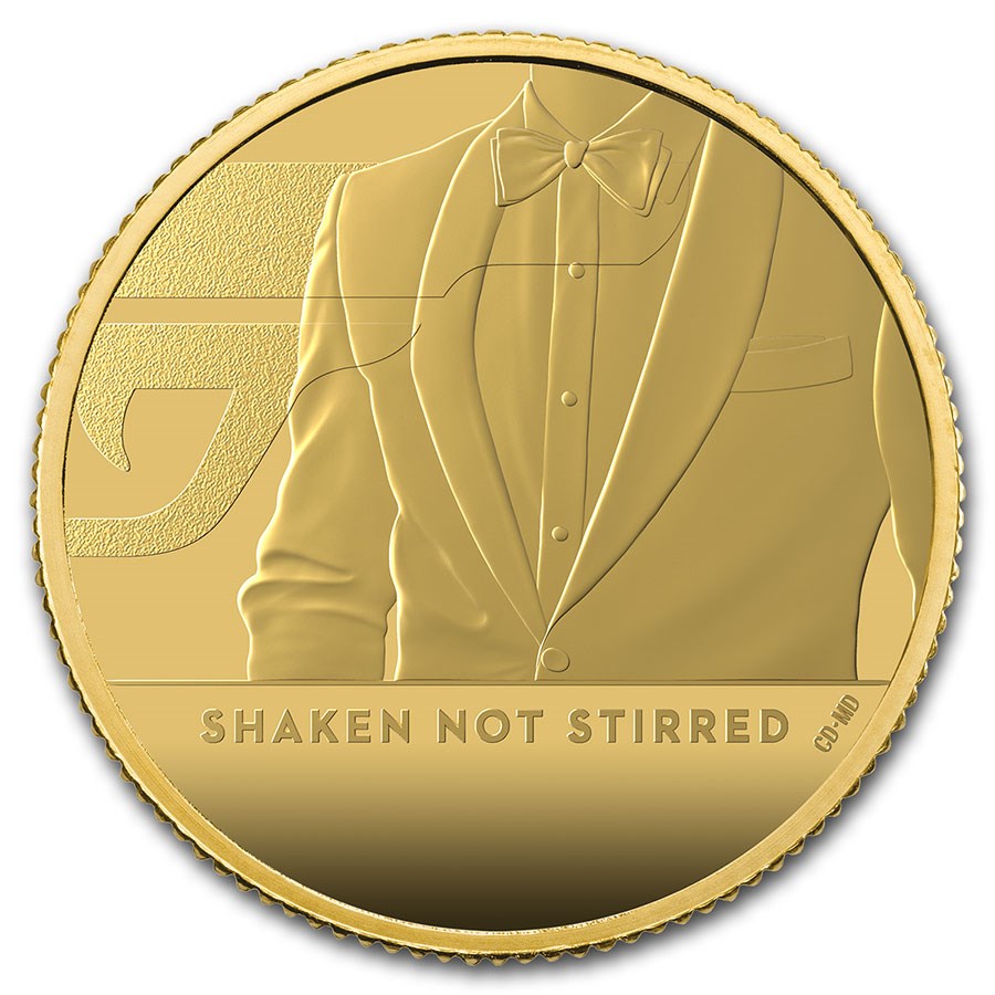 2020 Great Britain 1/4 oz Gold Proof James Bond 007 Coin #3