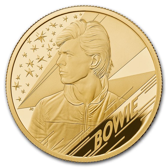 2020 Great Britain 1/4 oz Gold Proof Music Legends: David Bowie 2020 Great Britain 1/4 oz Gold Proof Music Legends: David Bowie