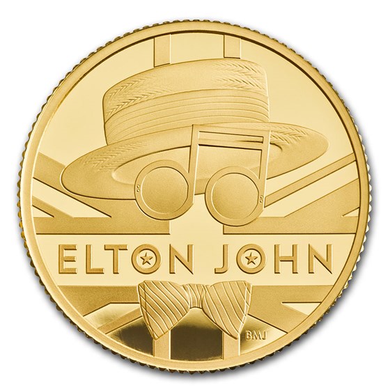 2020 Great Britain 1/4 oz Gold Proof Music Legends: Elton John 2020 Great Britain 1/4 oz Gold Proof Music Legends: Elton John
