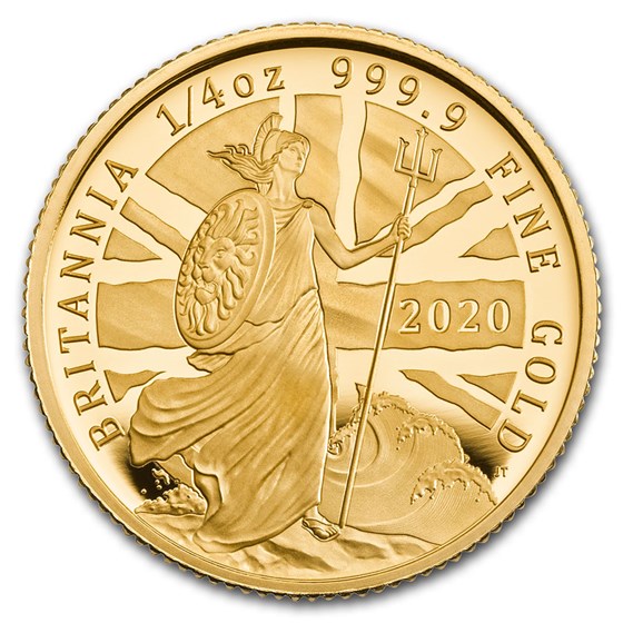 2020 Great Britain 1/4 oz Proof Gold Britannia 2020 Great Britain 1/4 oz Proof Gold Britannia