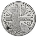 2020 Great Britain 1/4 oz Proof Platinum Britannia