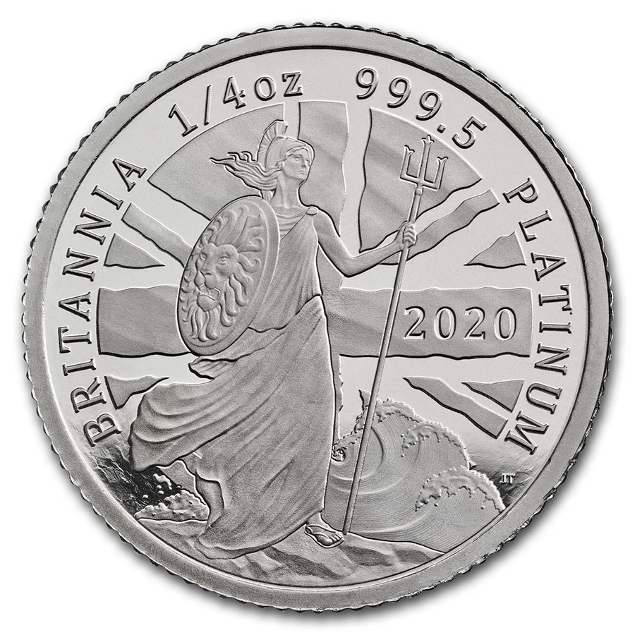 2020 Great Britain 1/4 oz Proof Platinum Britannia