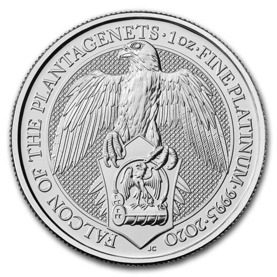 2020 Great Britain 1 oz Platinum Queen's Beasts The Falcon