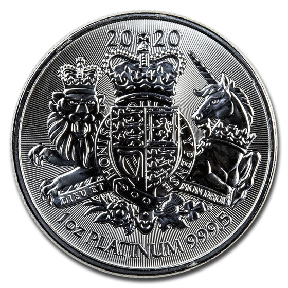 2020 Great Britain 1 oz Platinum The Royal Arms (Abrasions) 2020 Great Britain 1 oz Platinum The Royal Arms (Abrasions)