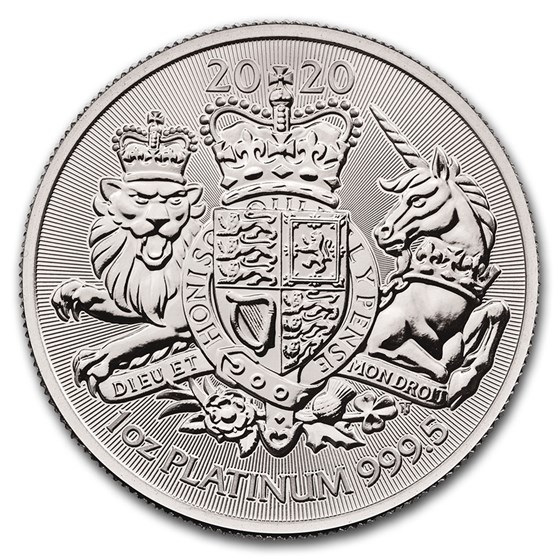 2020 Great Britain 1 oz Platinum The Royal Arms BU 2020 Great Britain 1 oz Platinum The Royal Arms BU