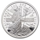 2020 Great Britain 1 oz Proof Silver Britannia