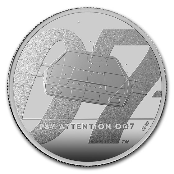 2020 Great Britain 1 oz Proof Silver James Bond 007 Coin #2 2020 Great Britain 1 oz Proof Silver James Bond 007 Coin #2