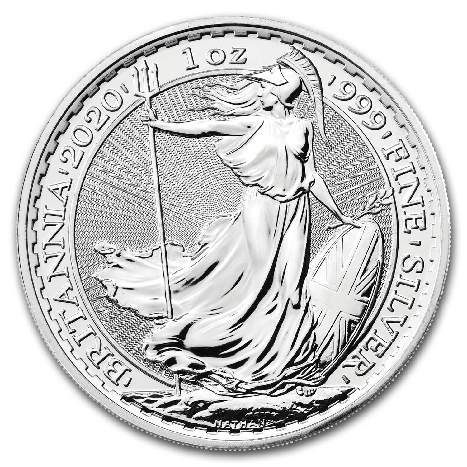 2012 1 oz Silver Britannia Coin UK Great Britain Queen Elizabeth II w/capsule BU 