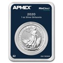2020 Great Britain 1 oz Silver Britannia (MintDirect® Premier)