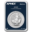 2020 Great Britain 1 oz Silver Britannia (MintDirect® Single) 2020 Great Britain 1 oz Silver Britannia (MintDirect® Single)