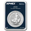 2020 Great Britain 1 oz Silver Britannia (MintDirect® Single) 2020 Great Britain 1 oz Silver Britannia (MintDirect® Single)