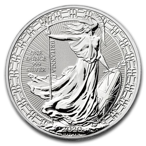2020 Great Britain 1 oz Silver Britannia Oriental Border 2020 Great Britain 1 oz Silver Britannia Oriental Border