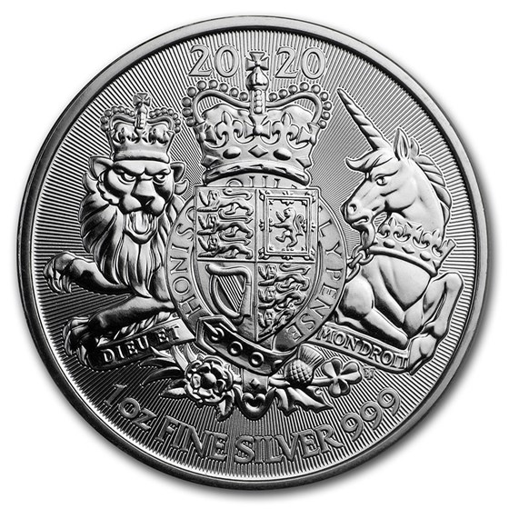 2020 Great Britain 1 oz Silver The Royal Arms BU 2020 Great Britain 1 oz Silver The Royal Arms BU
