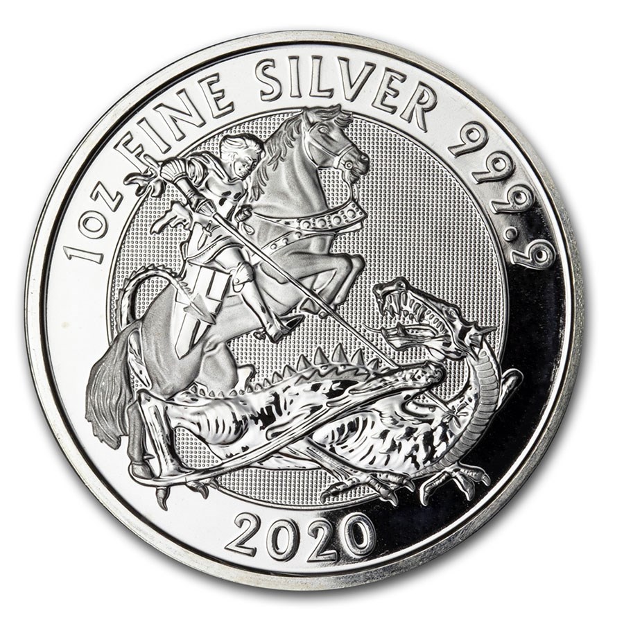 2020 Great Britain 1 oz Silver Valiant BU