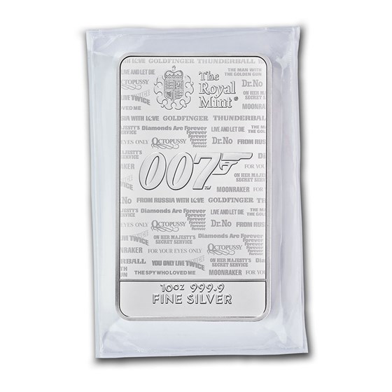 Buy 2020 Great Britain 10 oz Silver James Bond 007 Bar | APMEX