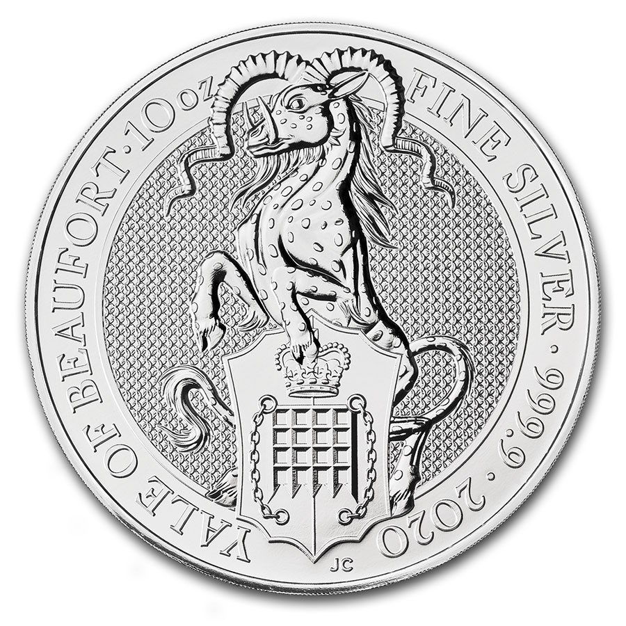 2020 Great Britain 10 oz Silver Queen's Beasts The Yale