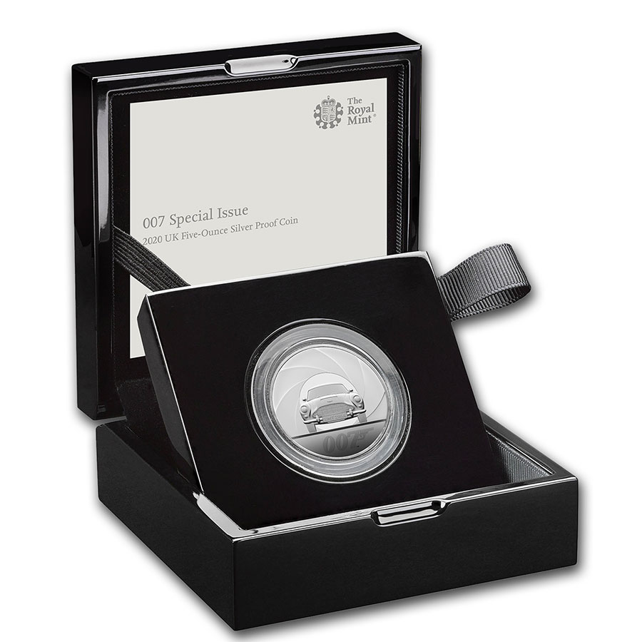 Buy 2020 GB 5 oz Ag James Bond 007 Proof w/Box & COA | APMEX