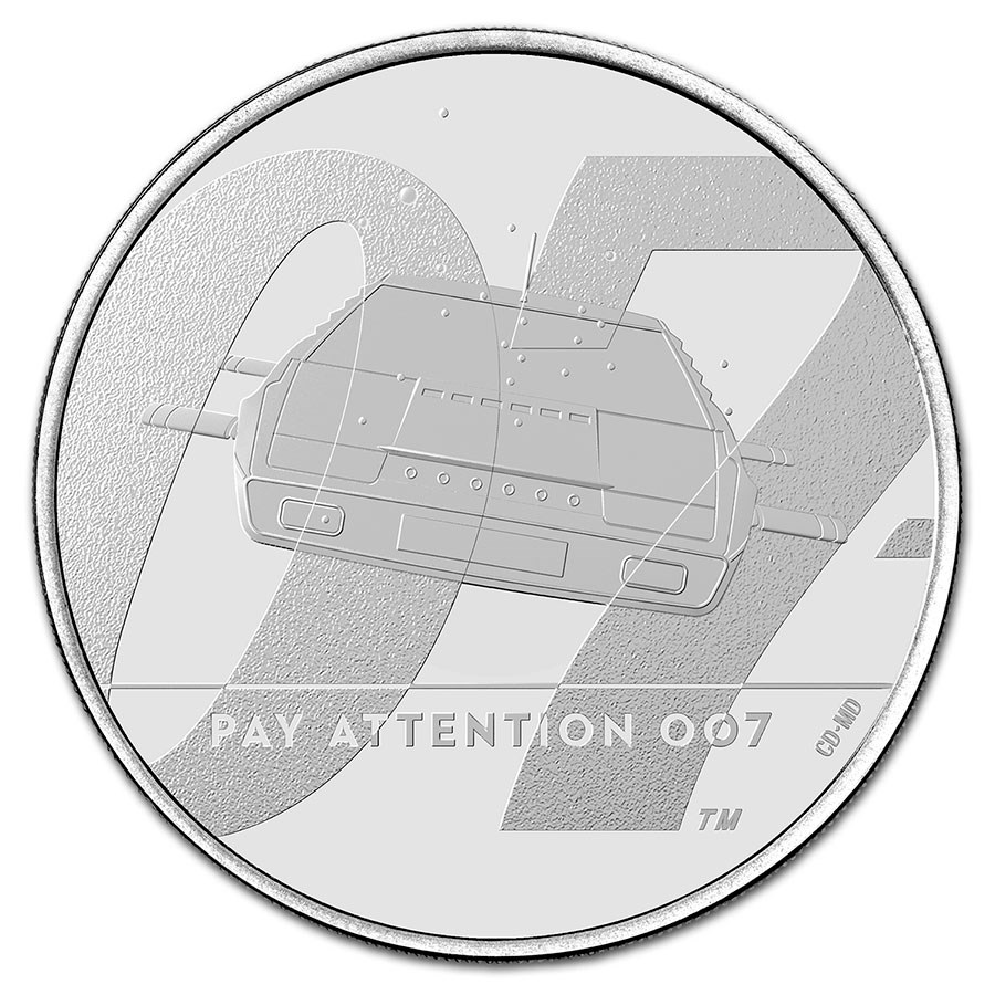 2020 Great Britain James Bond 007 Coin #2 BU (w/Display Card)