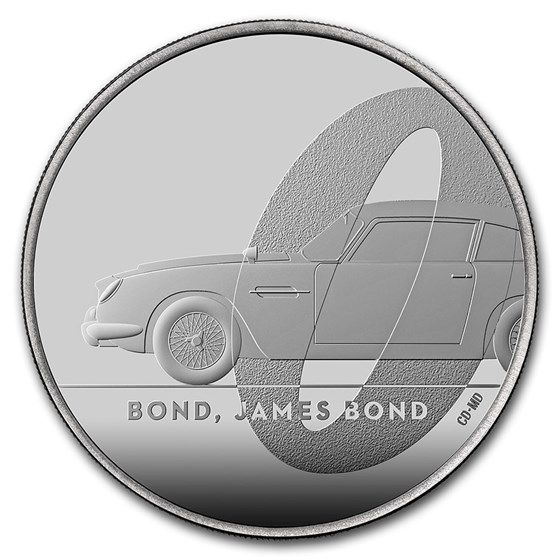 2020 Great Britain James Bond Coin 007 #1 BU (w/Display Card)