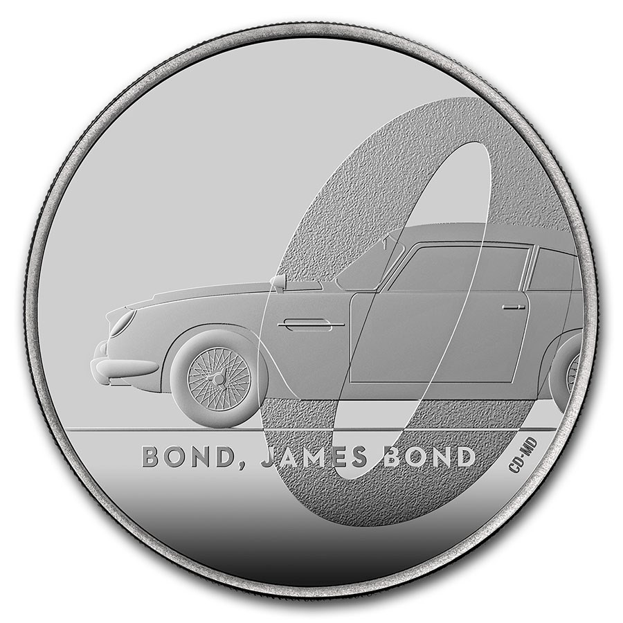 2020 Great Britain James Bond Coin 007 #1 BU (w/Display Card)