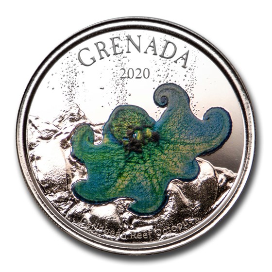 2020 Grenada 1 oz Silver Octopus Proof (Colorized) 2020 Grenada 1 oz Silver Octopus Proof (Colorized)