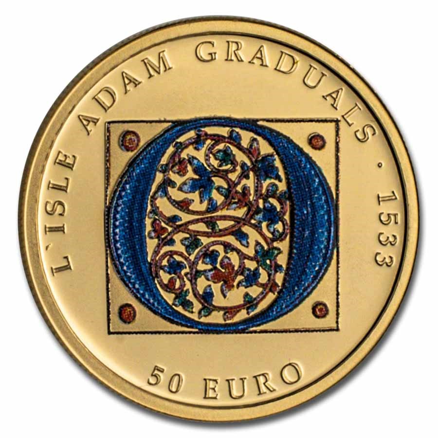 2020 Malta Proof Gold 50 Euro L'Isle Adam Graduals