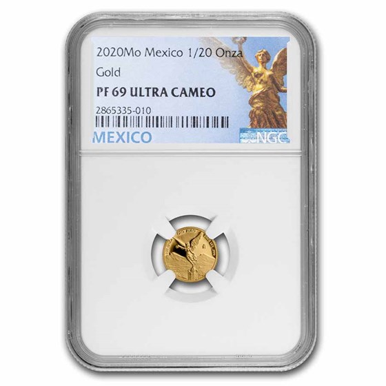 2020 Mexico 1/20 oz Proof Gold Libertad PF-69 NGC 2020 Mexico 1/20 oz Proof Gold Libertad PF-69 NGC